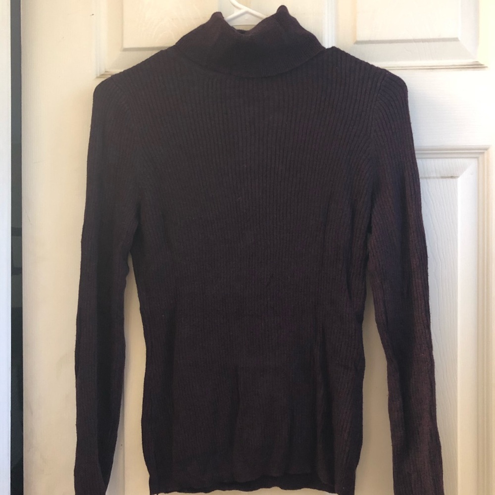 Burgundy Turtleneck